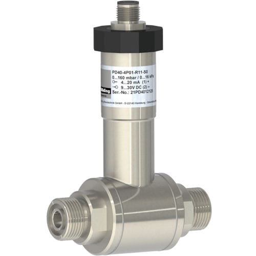 Differential pressure sensor - PD40 - Nöding Messtechnik - membrane / piezoresistive / analog