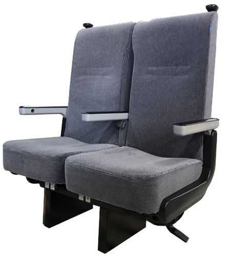 Classical train seat - Advanced Seating Industrial Co. - for intercity trains / double / simple