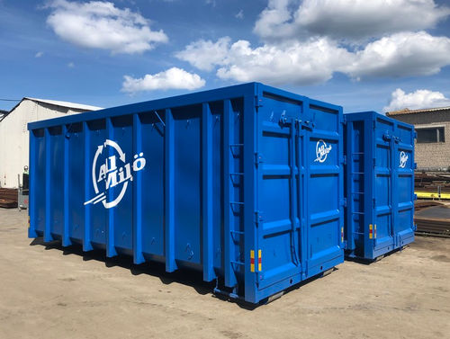 Steel waste container - HLR series - Ecopress group - crane-lift / for urban waste / lockable