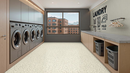 Concrete floor covering - Safetred Mineral - tarkett - polyvinyl chloride / terrazzo / granite