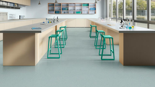 Polyvinyl chloride floor covering - Safetred Spectrum - tarkett - anti-slip / for high-traffic areas / industrial