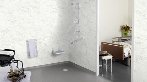 Vinyl floor covering - Granit Multisafe - tarkett - anti-slip / hygienic / wet area