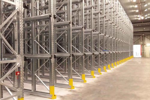 Storage warehouse rack system - Dalmine LS - for the food industry / with shelves / horizontal storage