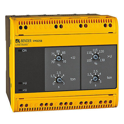 Over-voltage monitoring relay - LINETRAXX® VMD258 - BENDER GmbH & Co KG - under-voltage / three-phase / AC
