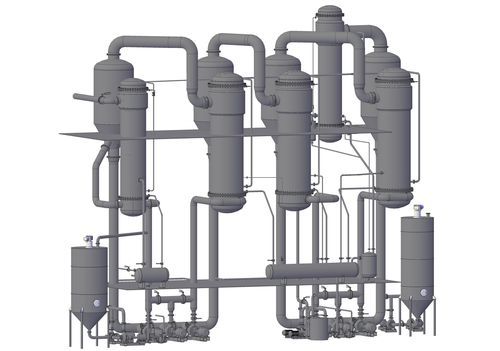 Forced circulation evaporator - TC-MES-DDGS - Teplocom Ltd. - vacuum / falling film / process