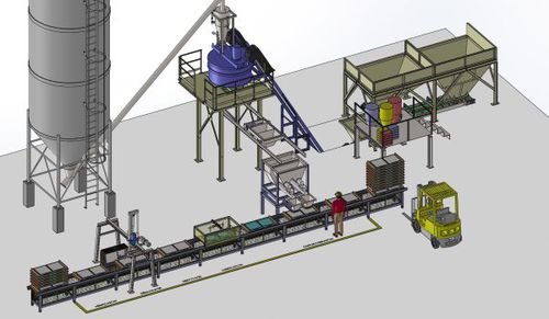Concrete product production line - Rometa S.A. - construction