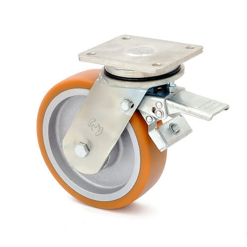 Wheel with solid tire - LPS/4/200/KDS –  1500 kg - MARBA - cast / plate / elastic