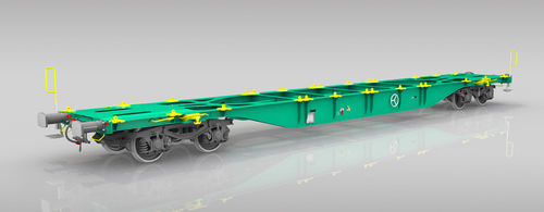 Wheeled carrier - Sgnss 60´ - Greenbrier Europe - platform / for containers