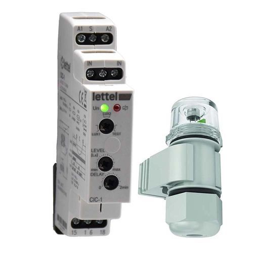 DIN rail twilight switch - CIC-1 - Lettel - recessed