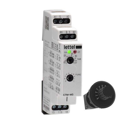 Electronic timer - CTM-M3 - Lettel - DIN rail / programmable / adjustable