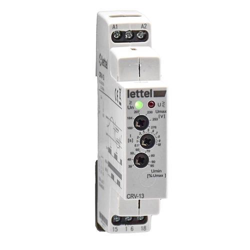 Voltage monitoring relay - CRV-13 - Lettel - single-phase / DIN rail
