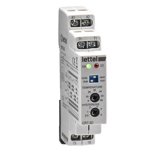Temperature controller without display - CRT-3D - Lettel - modular / DIN rail