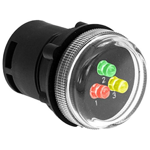 LED indicator light - SVE3-RGY - Lettel - flush-mount / panel-mount / round