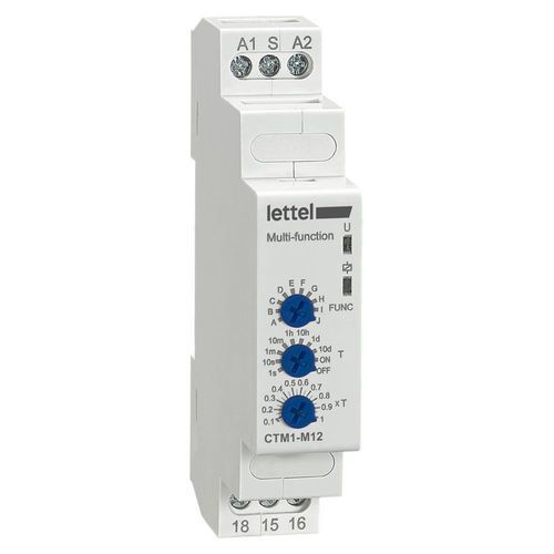 Digital timer - CTM1-Mx2 series - Lettel - electronic / flashing / multi-function