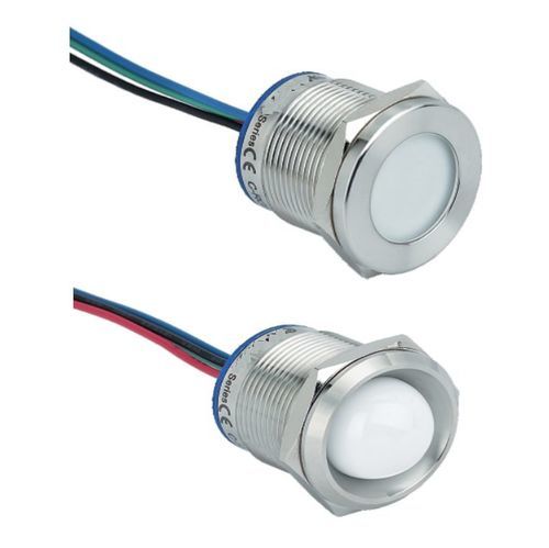 LED indicator light - SVEM22 series - Lettel - threaded / panel-mount / self-extinguishing