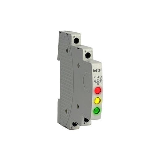 LED indicator light - SVM3-RYG-230 - Lettel - DIN rail / compact / three-phase voltage