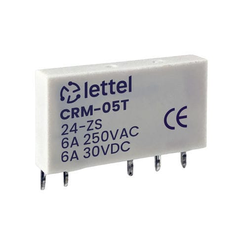 24VDC electromechanical relay - CRM-05T series - Lettel - 60VDC / 12VDC / miniature