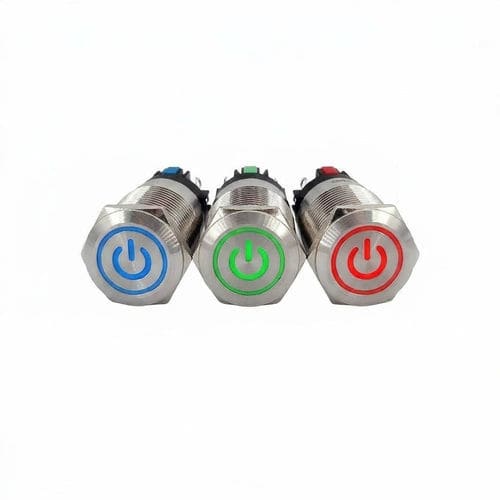 IP65 push-button switch - CBP22D-1A-AP series - Lettel - 1 NO/NC / panel-mount / momentary