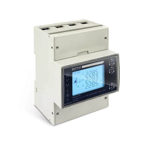 Single-phase electric energy meter - MCX4-31X series - Lettel - three-phase / DIN rail / M-Bus
