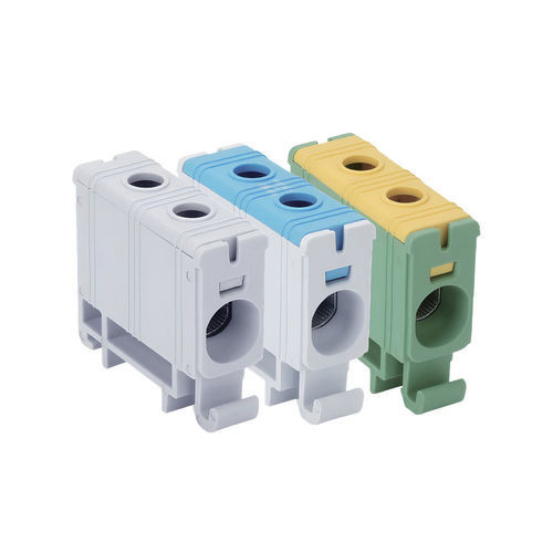 Panel-mount terminal block - DTB-1E35 series - Lettel - DIN rail-mounted / screw connection / high-current