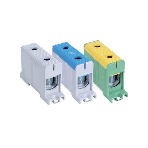 DIN rail-mounted terminal block - DTB-1E150x series - Lettel - panel-mount / screw connection / power