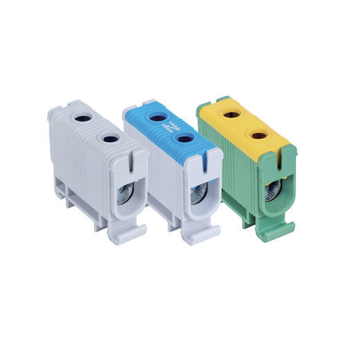 Panel-mount terminal block - DTB-1E50x series - Lettel - DIN rail-mounted / screw connection / copper