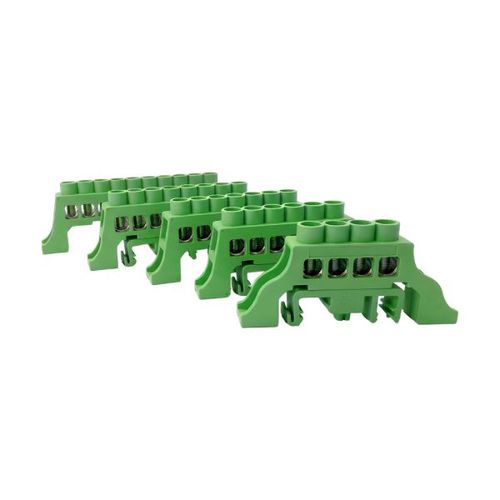 DIN rail-mounted terminal block - DBB-PG series - Lettel - screw connection / plastic / insulated