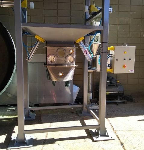 Bulk big bag unloading machine - Superbio Italy - vibrating / with glove box / industrial