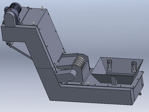 Magnetic belt conveyor - (FH）SGPC-D - Chongqing Machine Tool (GROUP) Co., Ltd. - horizontal / transport / drum motor