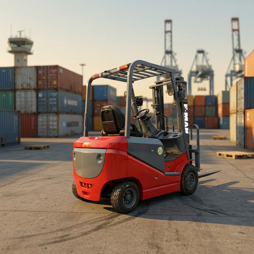 Battery-powered forklift - CPD18 - Xuzhou FMAN Construction Machinery Manufacture Co., Ltd. - ride-on / for materials handling / indoor