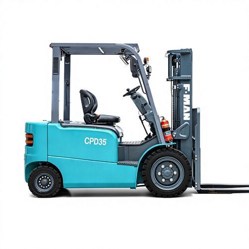 Battery-powered forklift - CPD35 - Xuzhou FMAN Construction Machinery Manufacture Co., Ltd. - ride-on / for materials handling / for warehouse