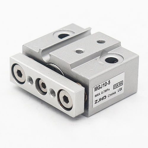 Pneumatic cylinder - MGJ10-5 - ZJHD Automation Technology Co., Ltd. - with guided piston rod / double-acting / index