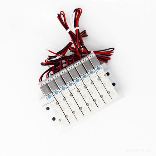 Pilot-operated solenoid valve block - SY3000 - ZJHD Automation Technology Co., Ltd. - 5-way / for compressed air / compact