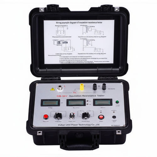 Portable insulation resistance meter - GM-5kV - Wuhan UHV Power Technology Co.,Ltd.