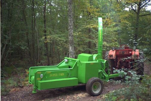 Mobile wood chipper - SUPER-PAIN 900 - EQUIPE JEAN PAIN SARL - trailer-mount / tractor-mounted