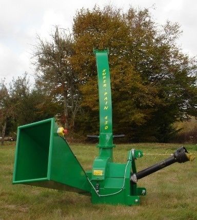 Tractor-mounted wood chipper - SUPER-PAIN 450 T - EQUIPE JEAN PAIN SARL