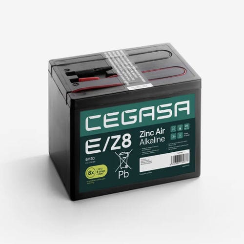 Zinc air alkaline battery - E/Z8 9/130B - Cegasa Energía SLU - rectangular / 9 V / industrial