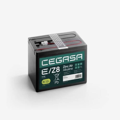 Zinc air alkaline battery - E/Z8 9/130M - Cegasa Energía SLU - rectangular / 9 V / industrial