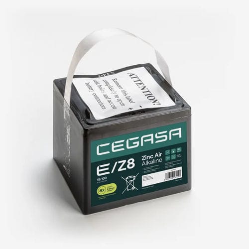 Zinc air alkaline battery - E/Z8 15/100 - Cegasa Energía SLU - rectangular / 9 V / industrial
