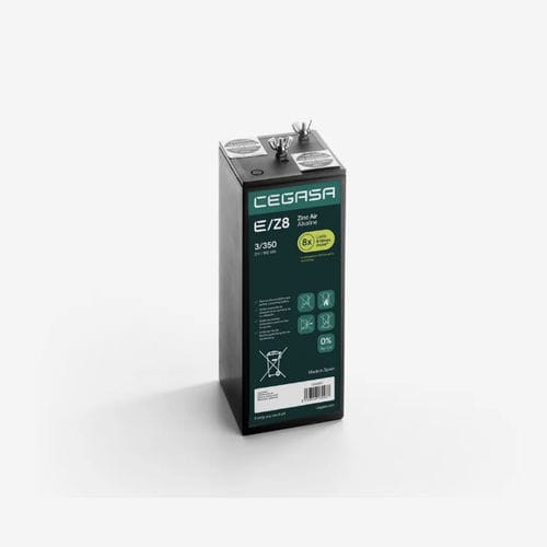 Zinc air alkaline battery - E/Z8 3/350 - Cegasa Energía SLU - rectangular / 3 V / industrial