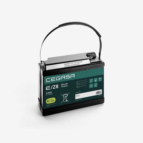 Zinc air alkaline battery - E/Z8 9/600 - Cegasa Energía SLU - rectangular / 9 V / industrial