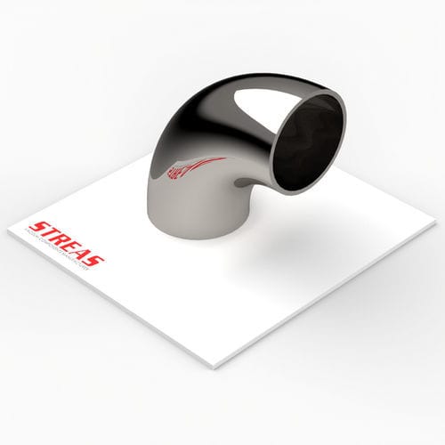 Stainless steel pipe elbow - X33-1 series - Streas srl - 90°