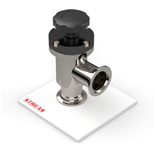 Manual valve - VMA series - Streas srl - right-angle / for vacuum / stainless steel