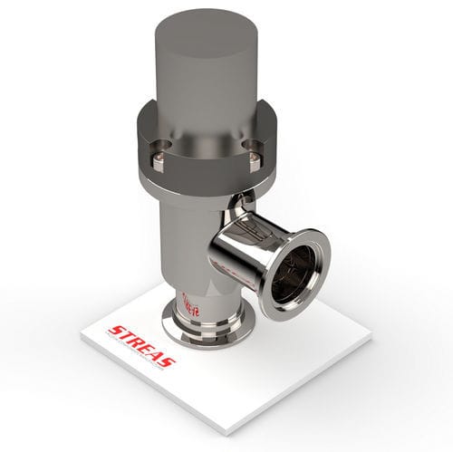 Pneumatic valve - VPA series - Streas srl - right-angle / T-shaped / stainless steel