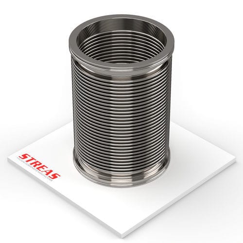 Circular bellows - S63ISOK-130-1/4 - Streas srl - stainless steel