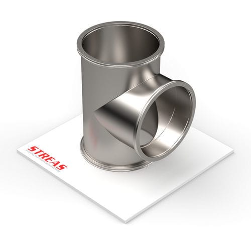 Flange fitting - 3T63ISOK-4 - Streas srl - T-shaped / ISO / 304 stainless steel