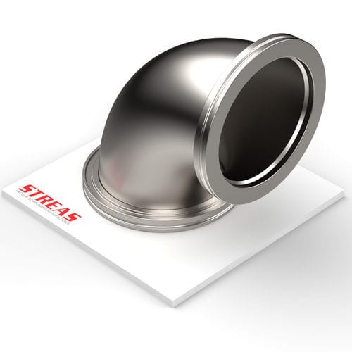 Stainless steel pipe elbow - 90C series - Streas srl - 90°
