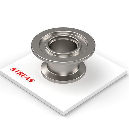 Vacuum fitting - R series - Streas srl - flange / 304 stainless steel