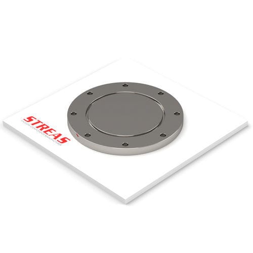 Pipe flange - FC63ISOF-4 - Streas srl - stainless steel / clamping / blind