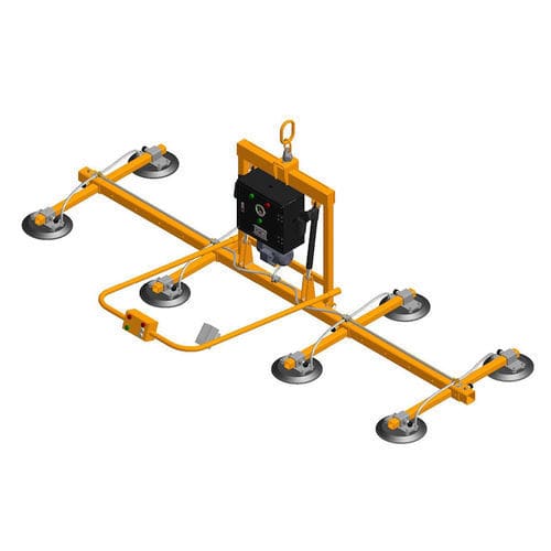 Cross vacuum lifting device - AEVGLP8-800 - AARDWOLF INDUSTRIES LLC - glass plate / adjustable / vertical